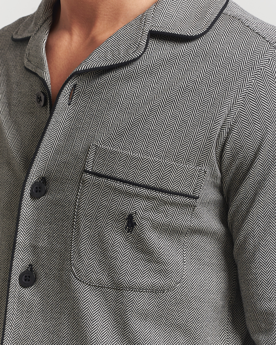 Uomini | Accappatoi & Pigiami | Polo Ralph Lauren | Cotton Lounge Set Black/Cream