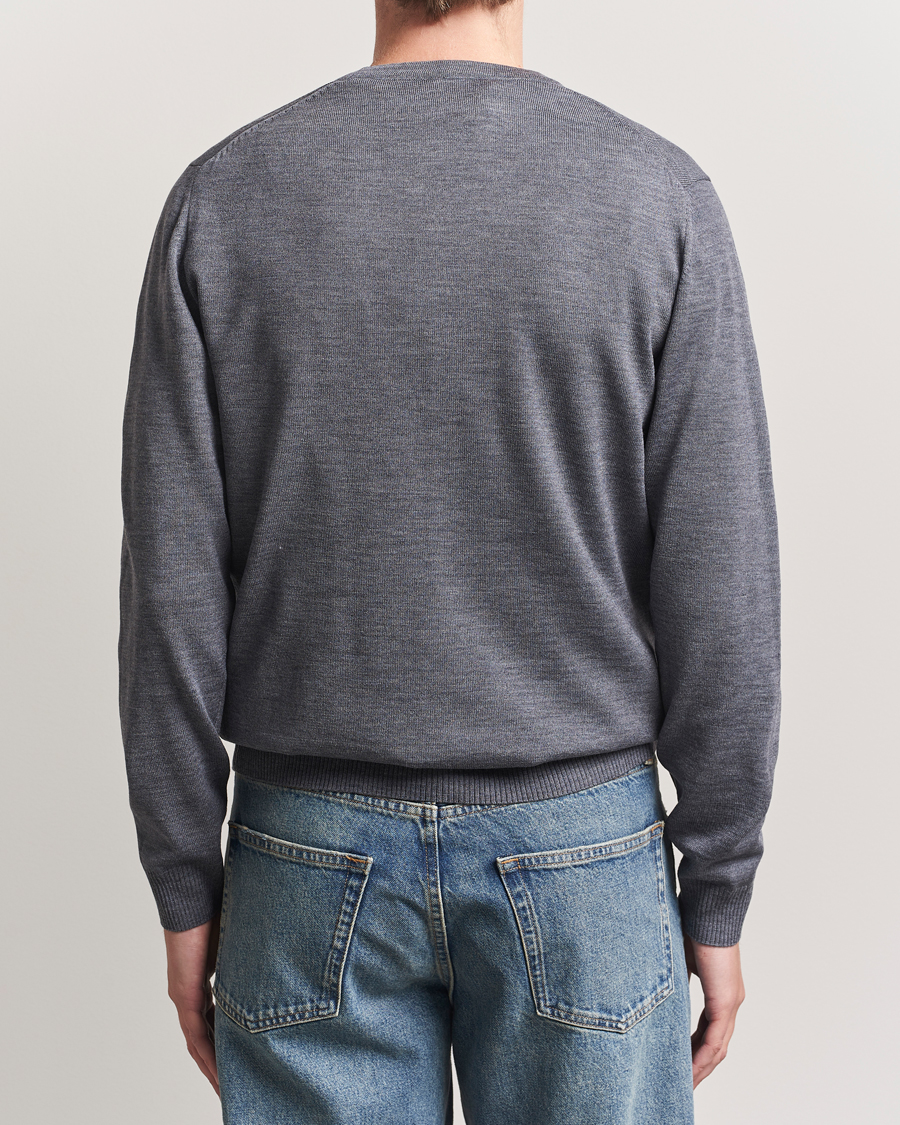 Uomini | Maglieria | Stenströms | Merino Cardigan Grey