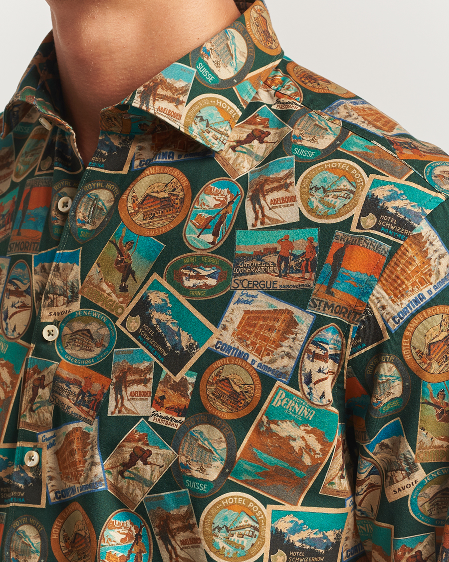 Uomini | Camicie | Stenströms | Regular Fit Printed Ski Shirt Multi