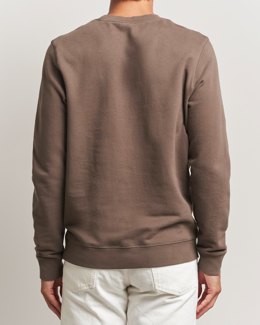 Uomini | Maglieria | Sunspel | Loopback Sweatshirt Bark