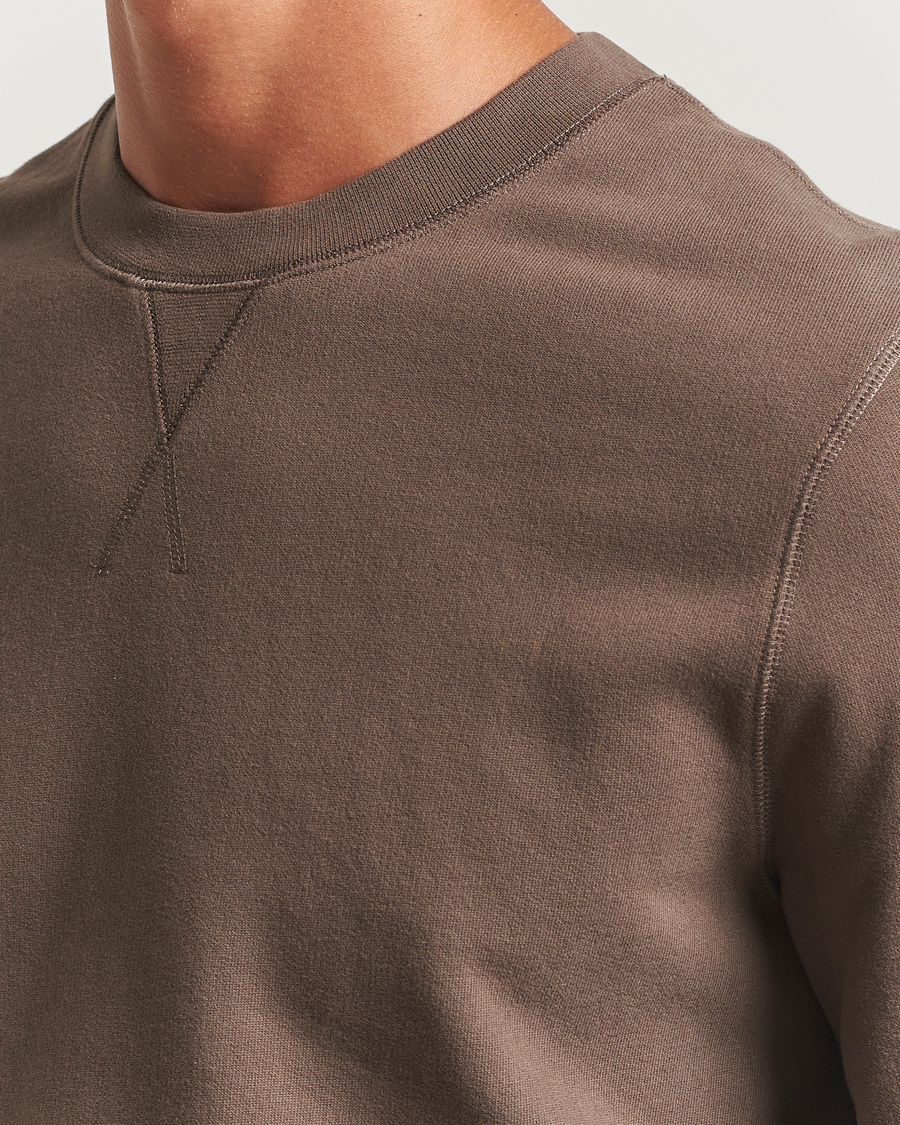 Uomini | Maglieria | Sunspel | Loopback Sweatshirt Bark