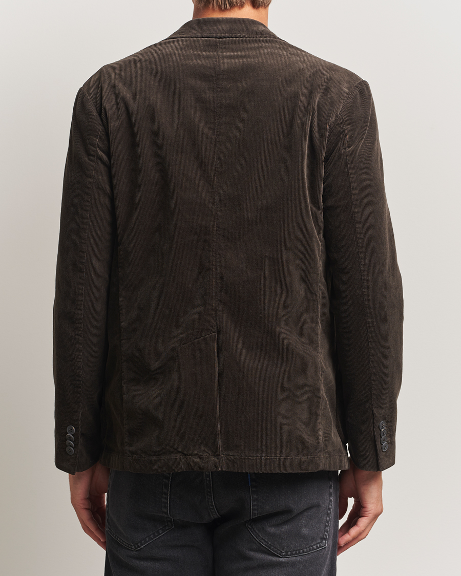 Uomini | Blazers | Sunspel | Relaxed Corduroy Blazer Coffee