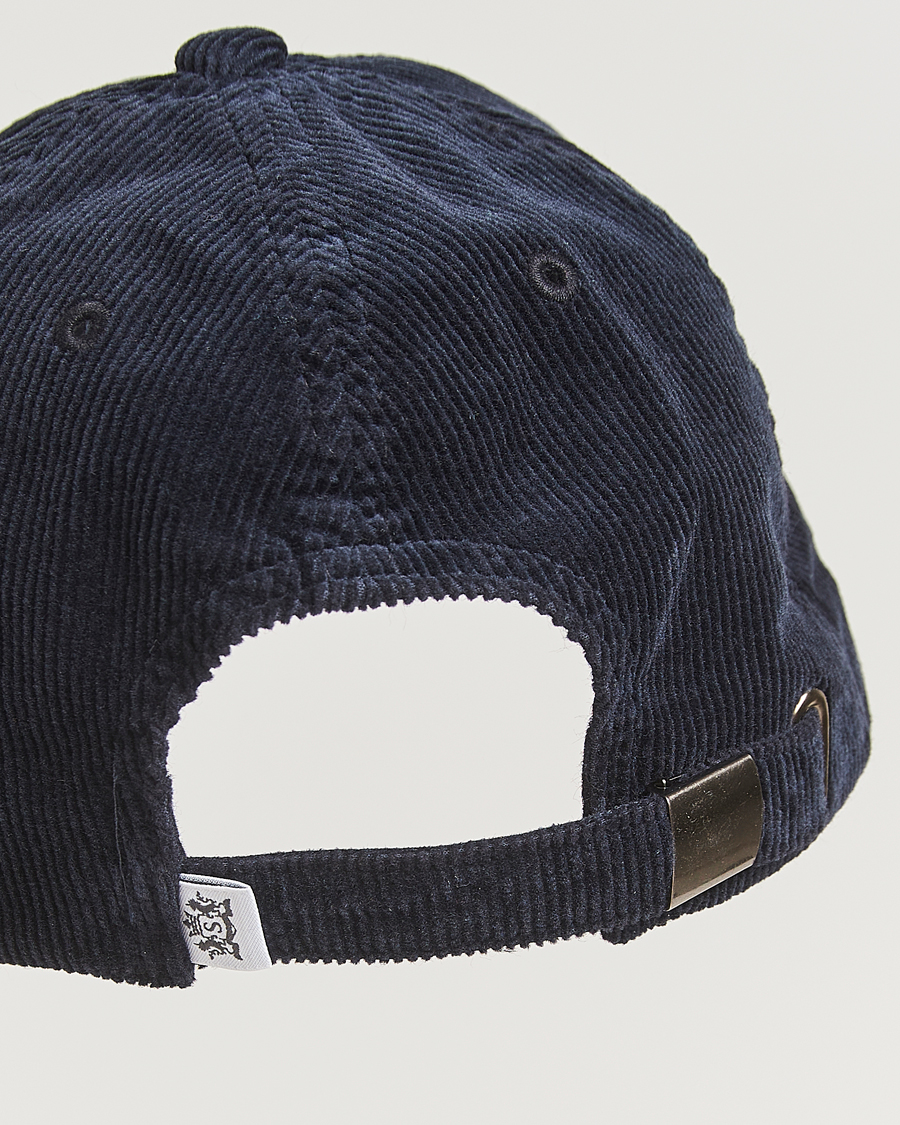 Uomini | Cappelli & Berretti | Sunspel | Corduroy Cap Navy
