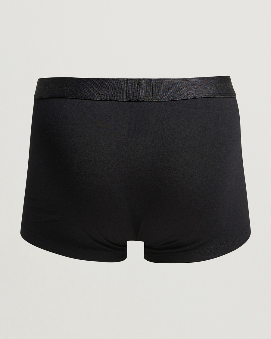 Uomini | Biancheria intima | Sunspel | 3-Pack Cotton Stretch Trunk Black