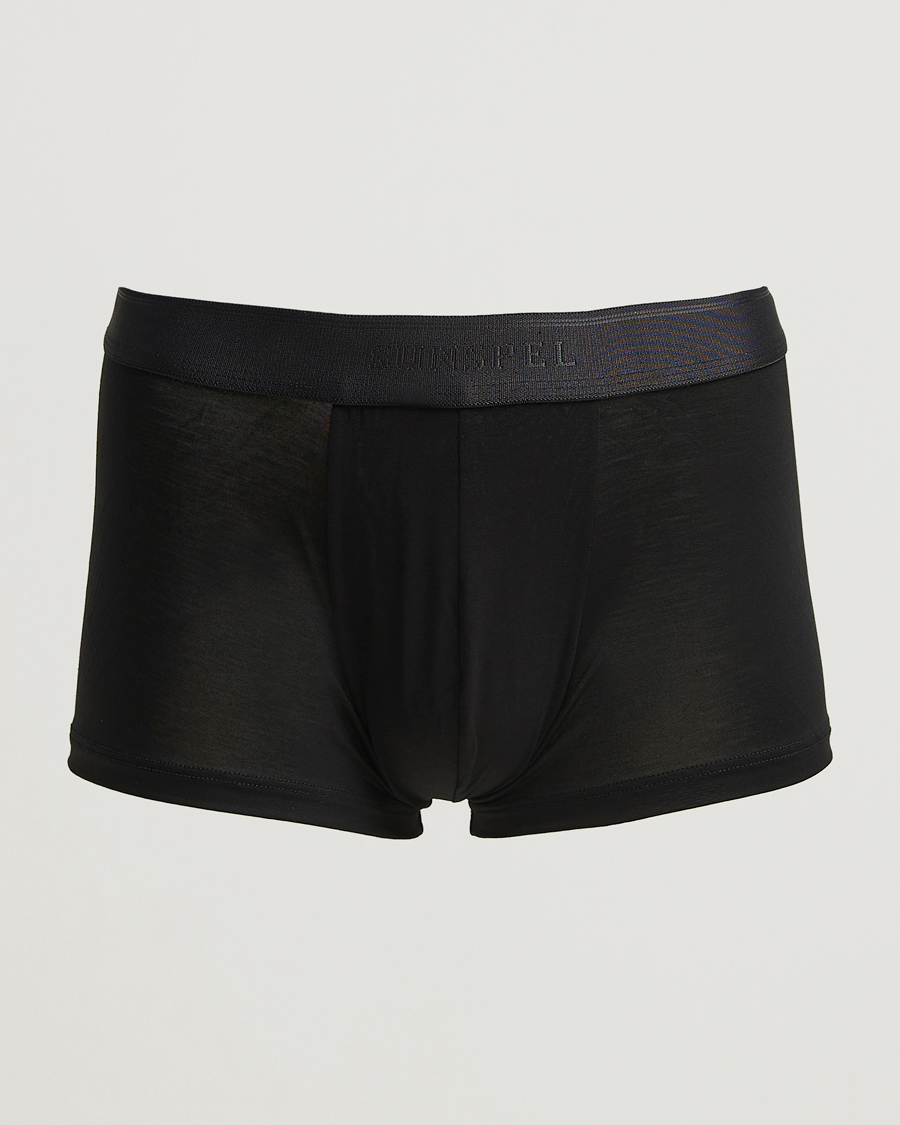 Uomini | Biancheria intima | Sunspel | Tencel Stretch Trunk Black