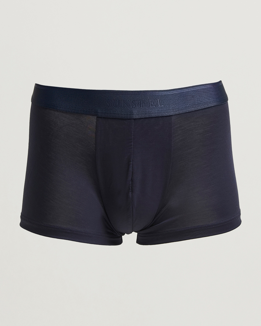 Uomini | Biancheria intima | Sunspel | Tencel Stretch Trunk Navy