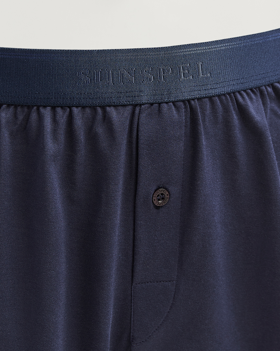 Uomini | Biancheria intima | Sunspel | Superfine One Button Boxer Navy