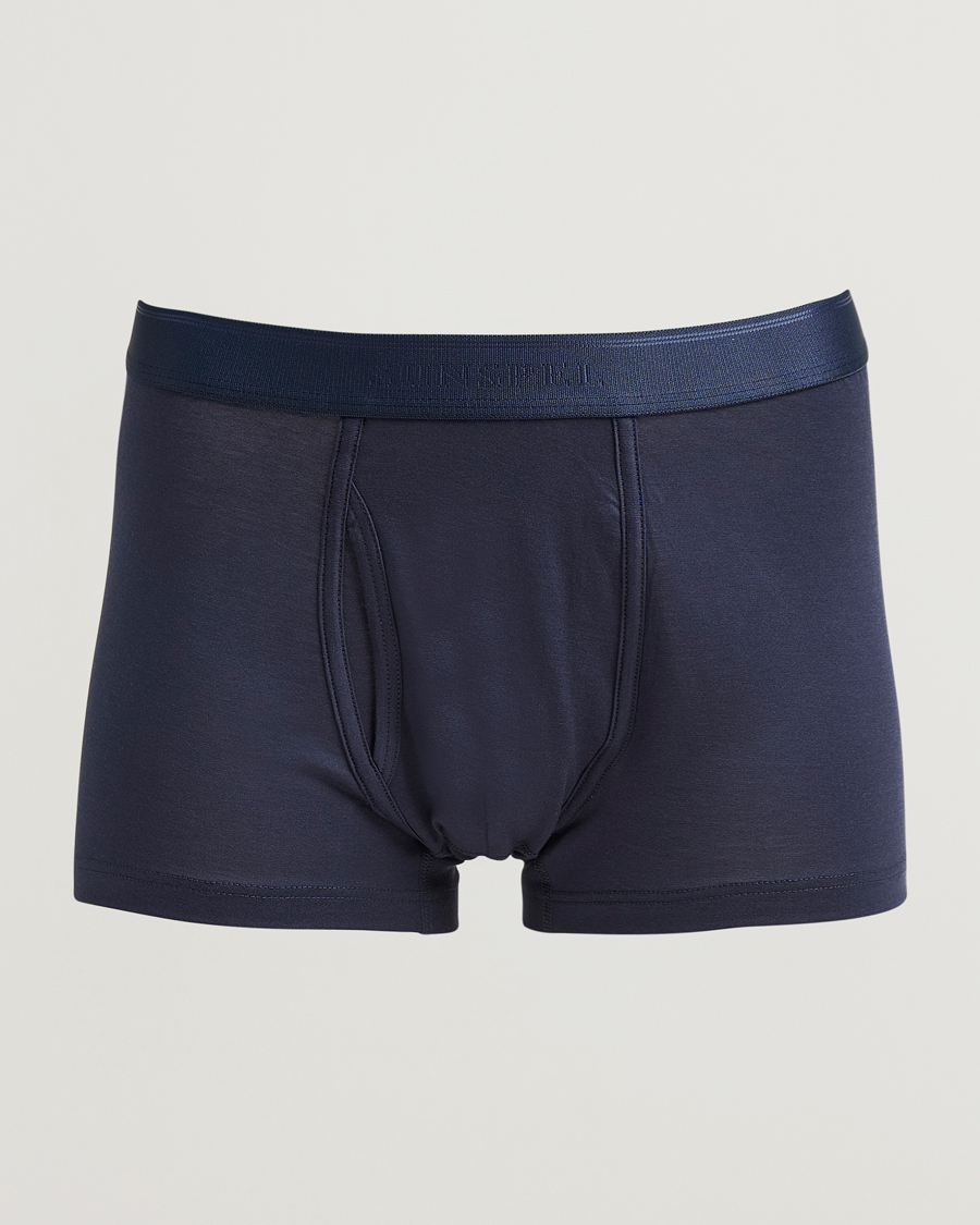 Uomini | Biancheria intima | Sunspel | Superfine Cotton Trunk Navy