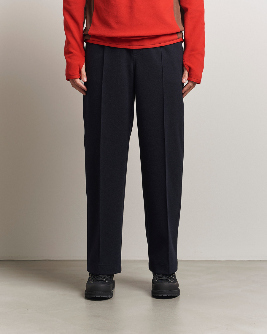 Uomini | Pantaloni | Moncler Grenoble | Brushed Cotton Drawstring Pants Navy