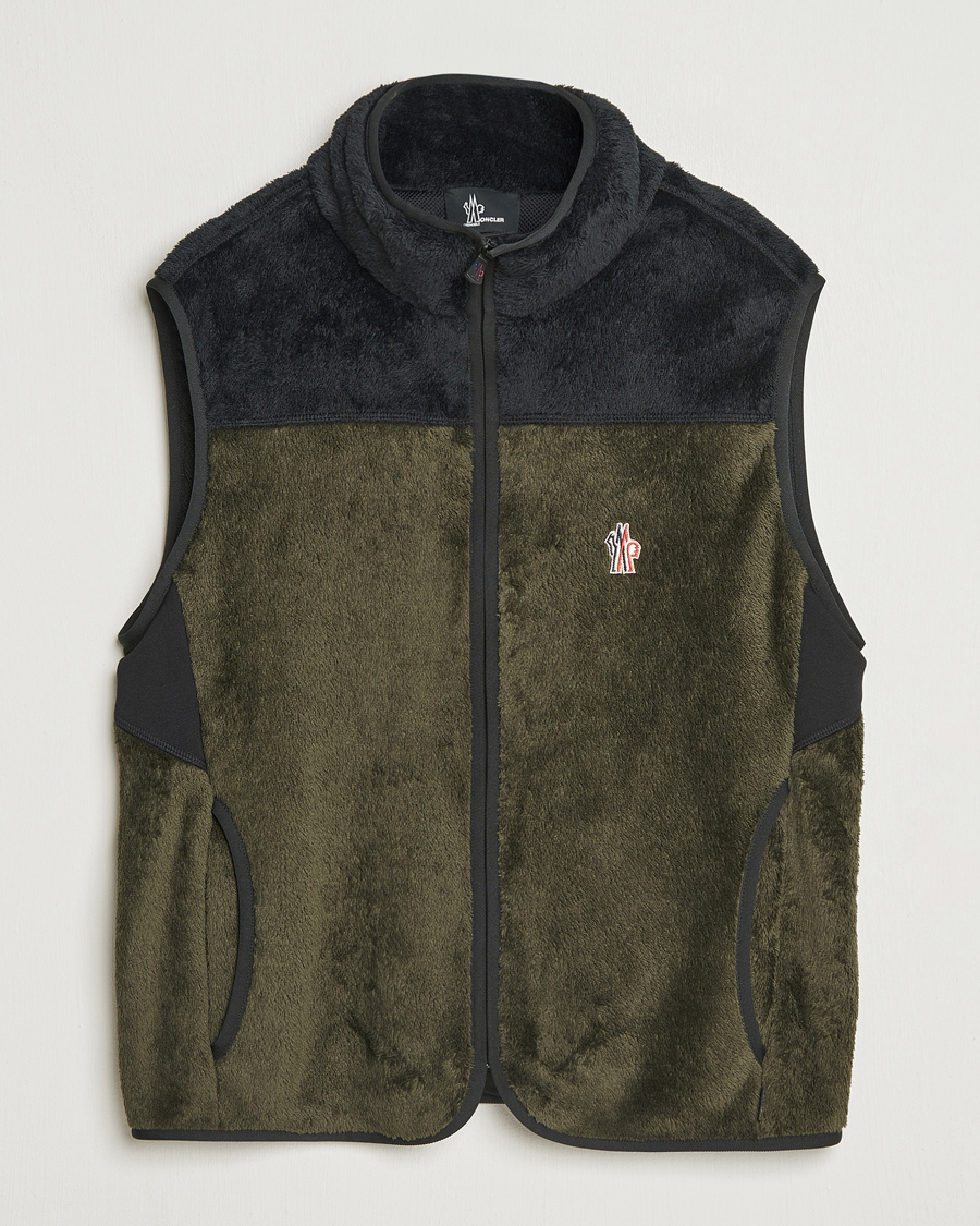 Uomini | Giacche | Moncler Grenoble | Insulated Fleece Vest Forest Green