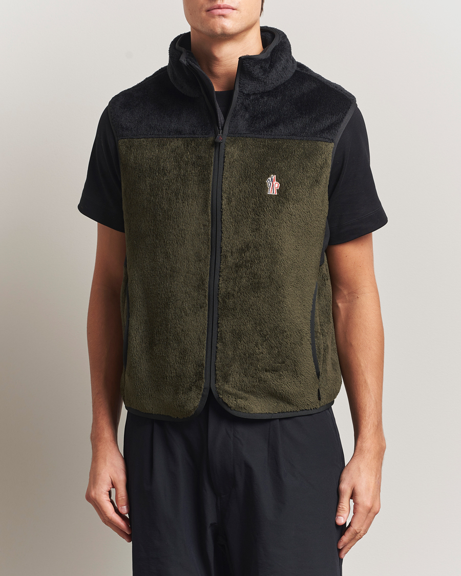 Uomini | Giacche | Moncler Grenoble | Insulated Fleece Vest Forest Green