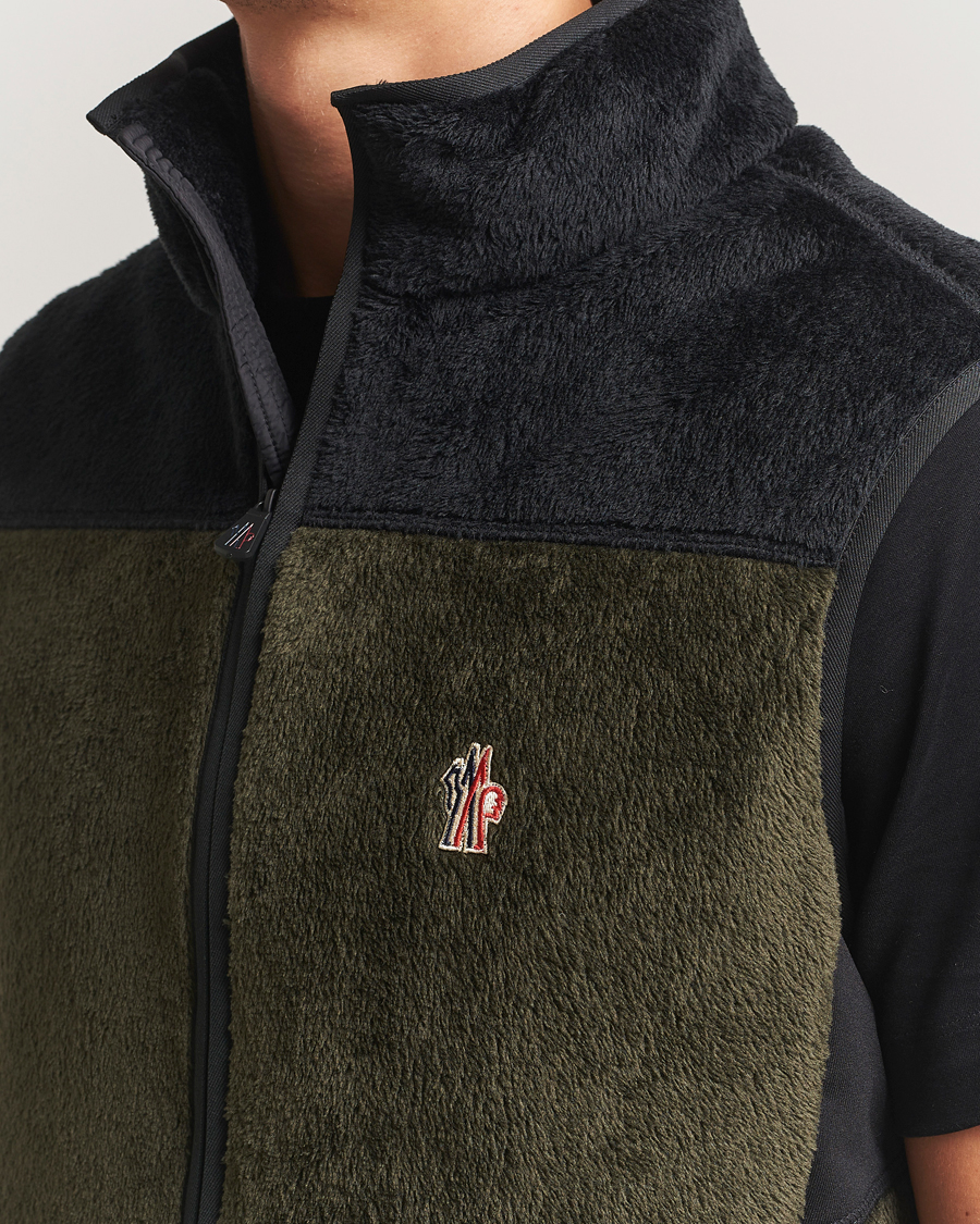 Uomini | Giacche | Moncler Grenoble | Insulated Fleece Vest Forest Green