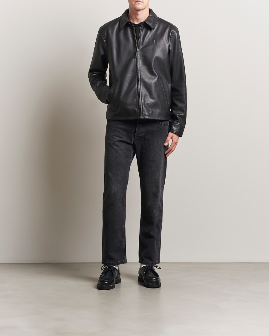 Uomini | Giacche | Polo Ralph Lauren | Maxwell Windbreaker Leather Jacket Polo Black