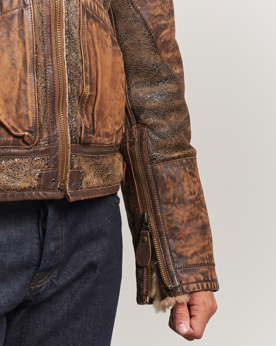 Uomini | Giacche | Polo Ralph Lauren | Sherling Lined Bomber Jacket Brown Earth