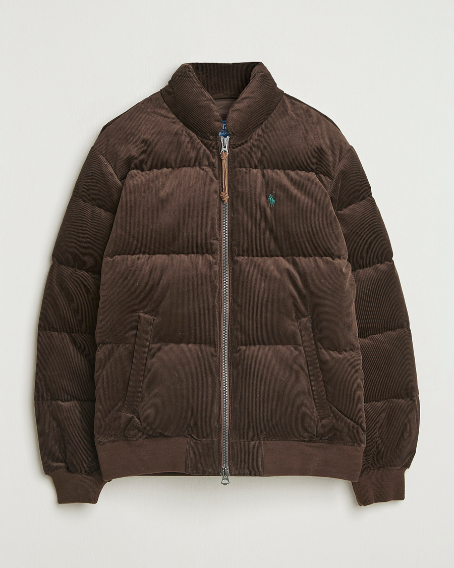 Uomini | Giacche | Polo Ralph Lauren | Wyoming Corduroy Bomber Jacket Dark Beech