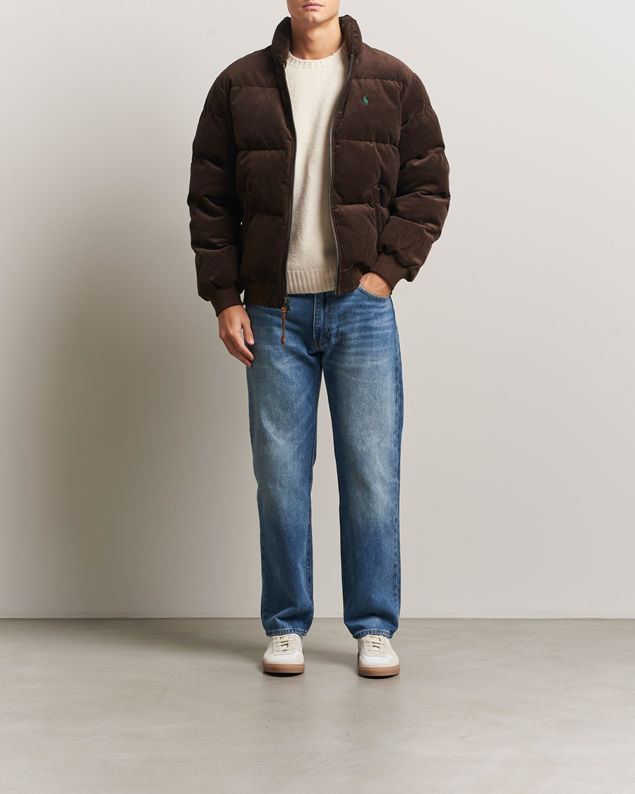 Uomini | Giacche | Polo Ralph Lauren | Wyoming Corduroy Bomber Jacket Dark Beech