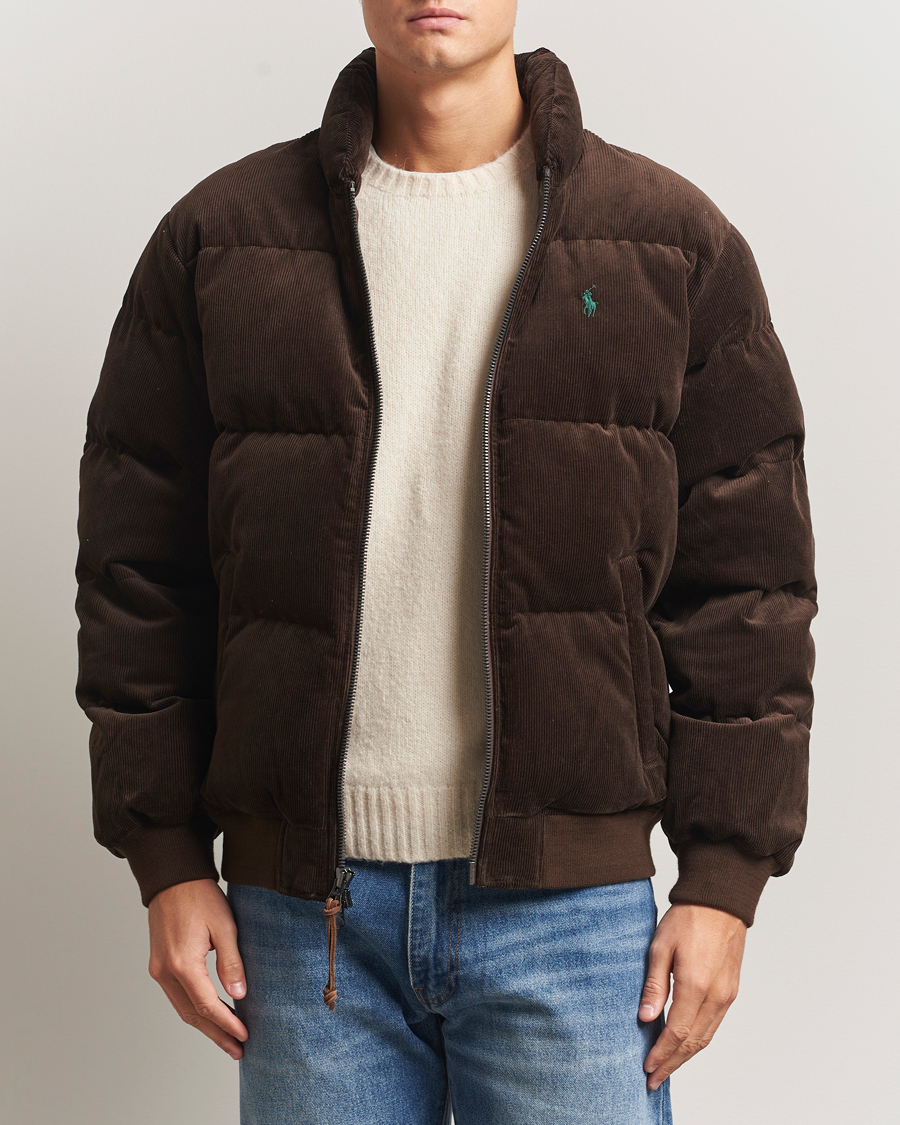 Uomini | Giacche | Polo Ralph Lauren | Wyoming Corduroy Bomber Jacket Dark Beech