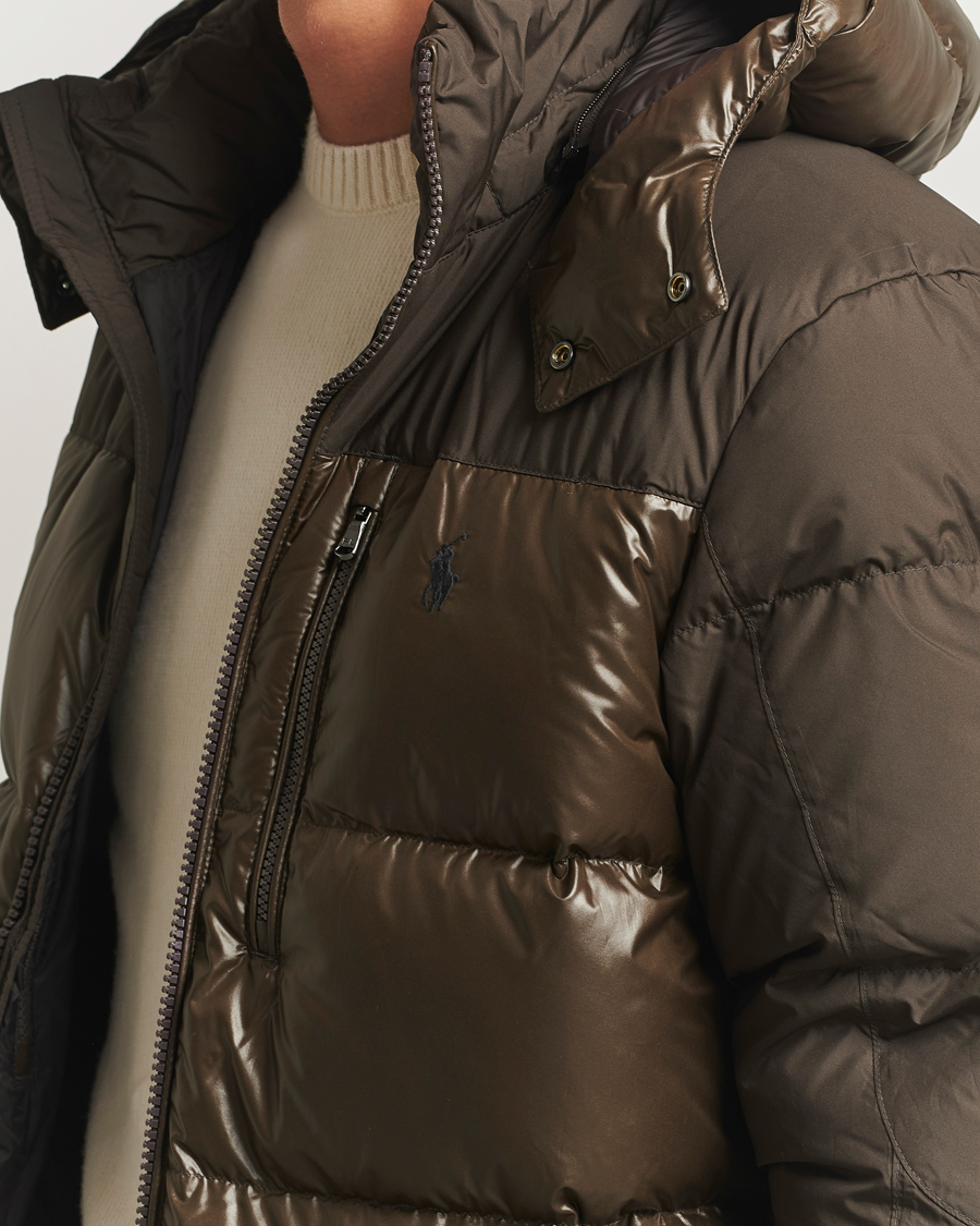 Uomini | Giacche | Polo Ralph Lauren | Gorham Mixed Glossy Down Jacket Antique Brown