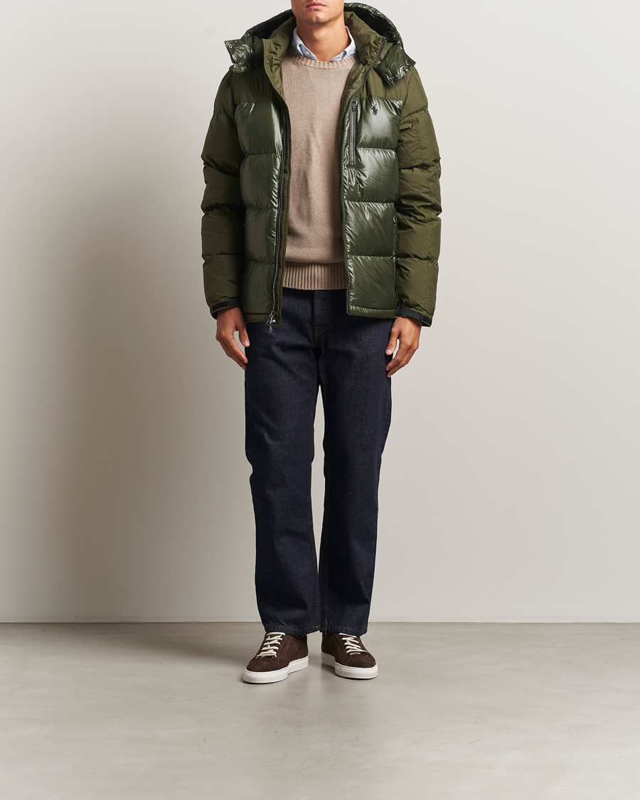 Uomini | Giacche | Polo Ralph Lauren | Gorham Mixed Glossy Down Jacket Dark Loden