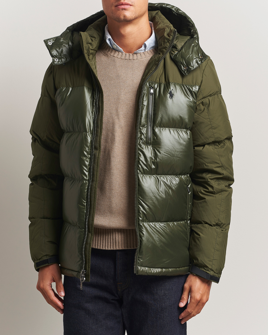 Uomini | Giacche | Polo Ralph Lauren | Gorham Mixed Glossy Down Jacket Dark Loden