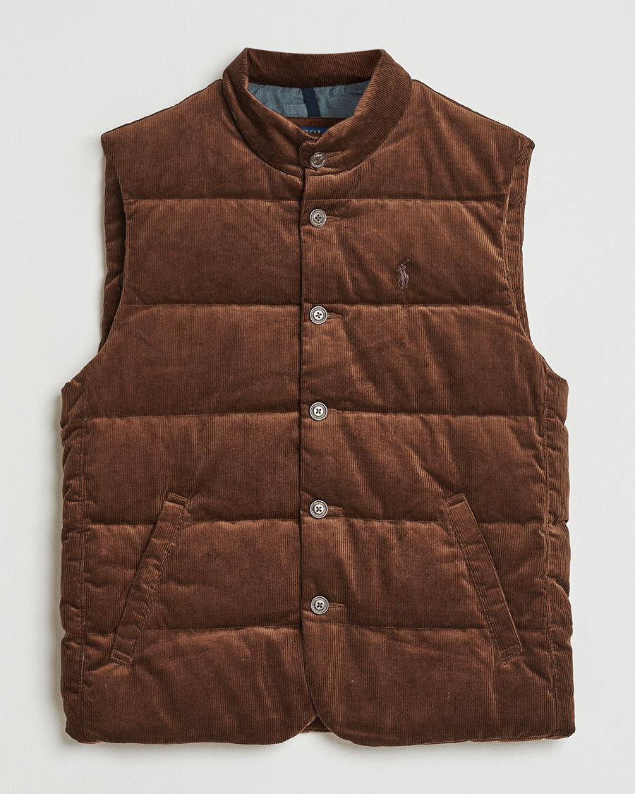 Uomini | Giacche | Polo Ralph Lauren | Quilted Corduroy Vest Pale Russet