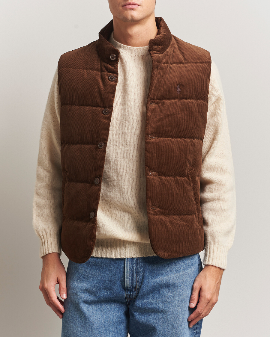 Uomini | Giacche | Polo Ralph Lauren | Quilted Corduroy Vest Pale Russet