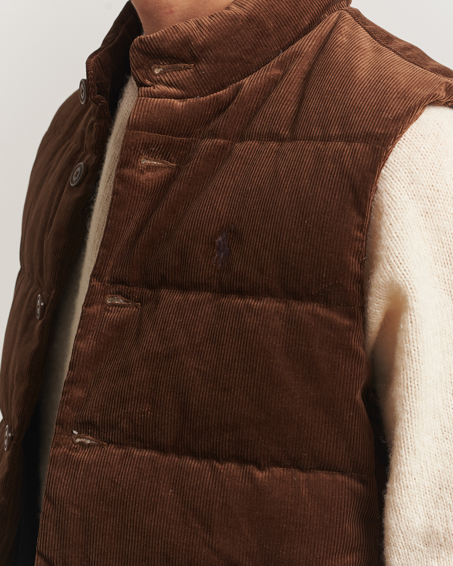 Uomini | Giacche | Polo Ralph Lauren | Quilted Corduroy Vest Pale Russet