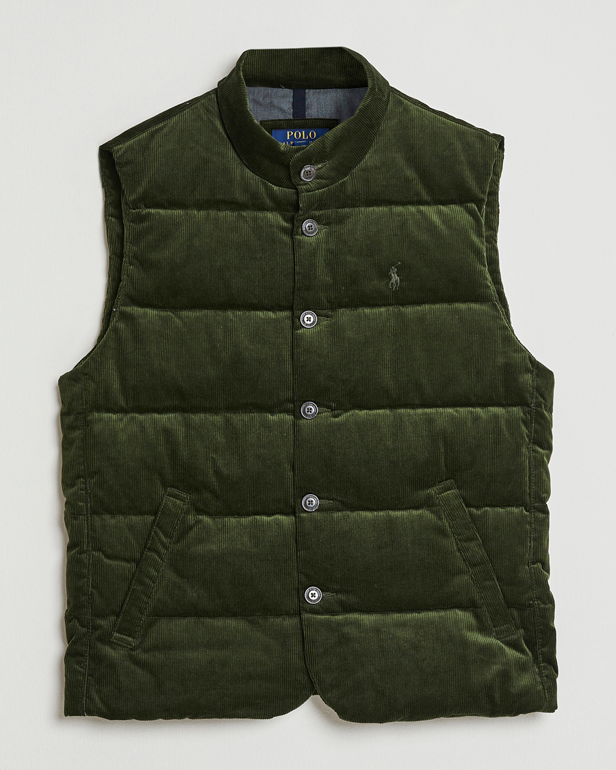 Uomini | Giacche | Polo Ralph Lauren | Quilted Corduroy Vest Country Olive