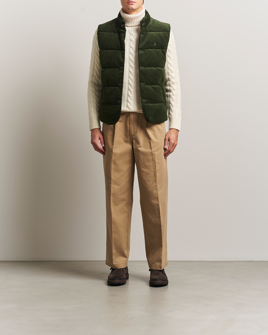 Uomini | Giacche | Polo Ralph Lauren | Quilted Corduroy Vest Country Olive