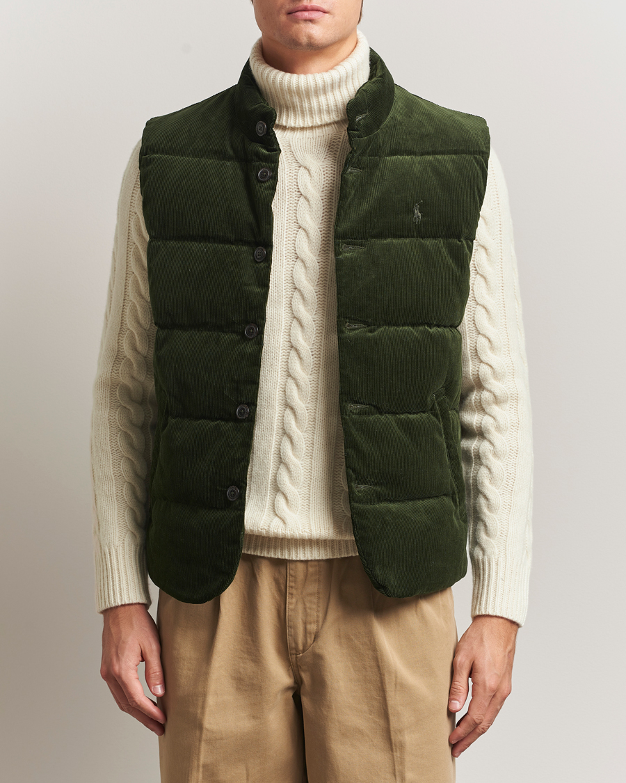Uomini | Giacche | Polo Ralph Lauren | Quilted Corduroy Vest Country Olive