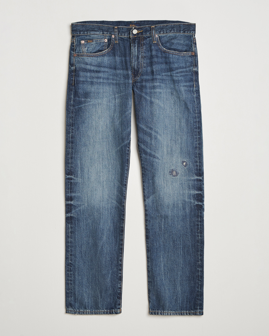 Uomini | Jeans | Polo Ralph Lauren | Hampton Ridig Denim Straight Jeans Mid Blue