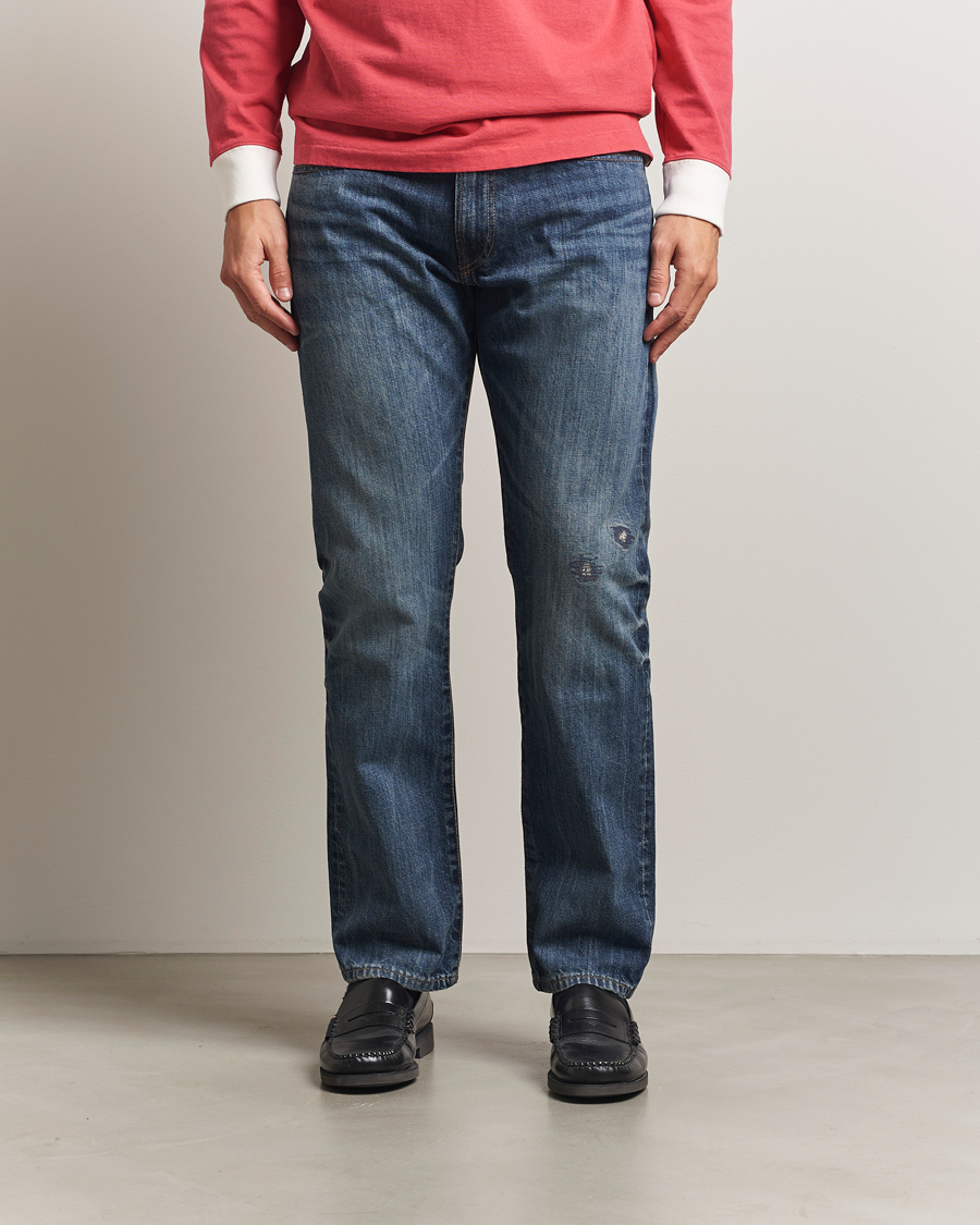 Uomini | Jeans | Polo Ralph Lauren | Hampton Ridig Denim Straight Jeans Mid Blue