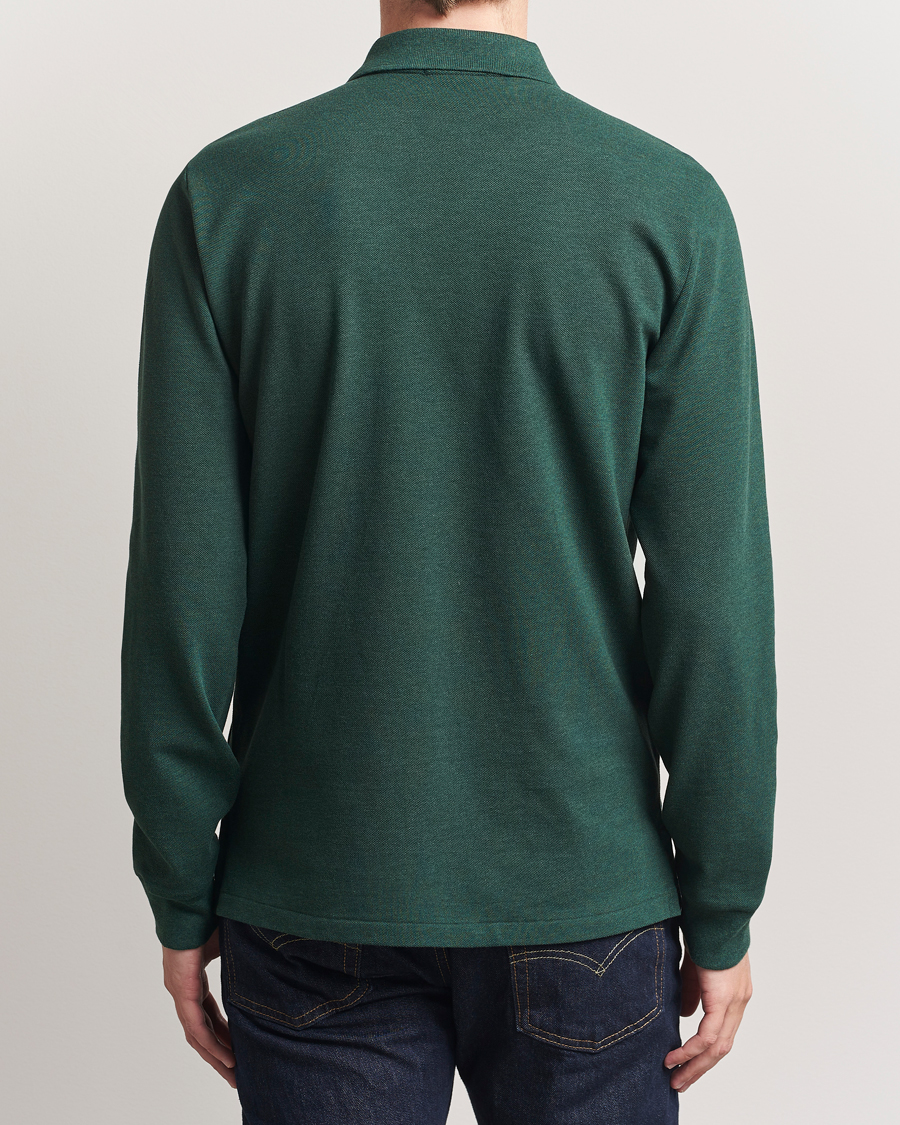 Uomini | Polo | Polo Ralph Lauren | Custom Slim Fit Long Sleeve Polo Scotch Pine Heather