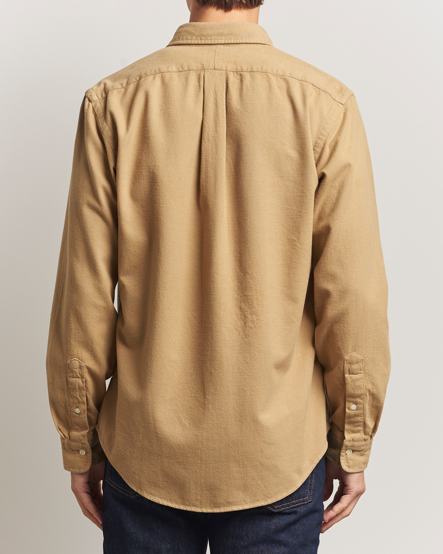 Uomini | Camicie | Polo Ralph Lauren | Custom Fit Brushed Flannel Shirt RL Khaki