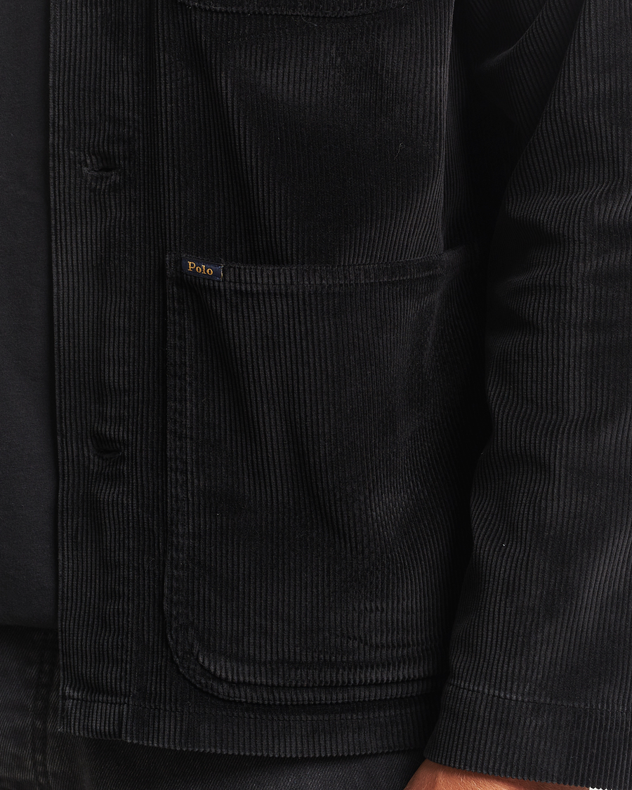Uomini | Camicie | Polo Ralph Lauren | Corduroy Pocket Shirt Polo Black