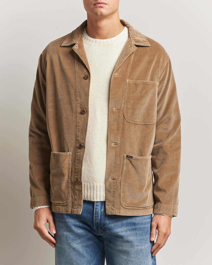 Uomini | Camicie | Polo Ralph Lauren | Corduroy Pocket Shirt Montana Khaki