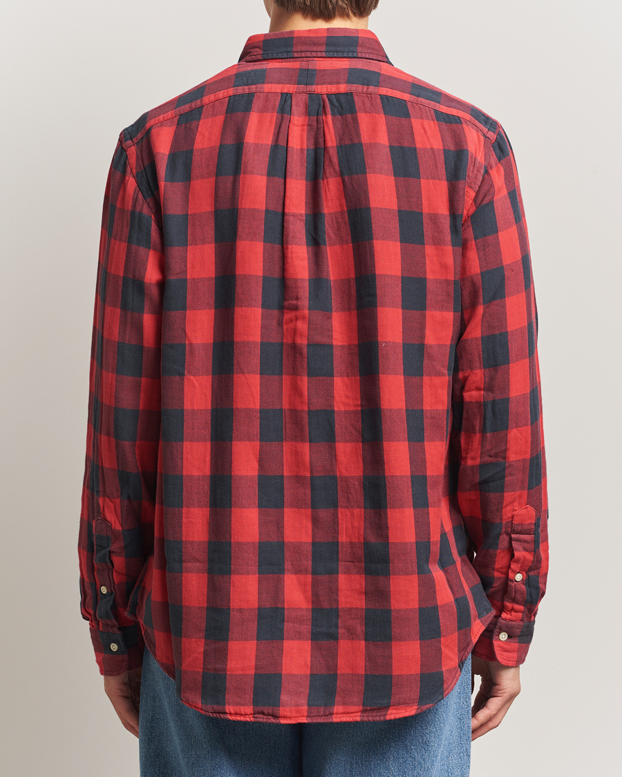 Uomini | Camicie | Polo Ralph Lauren | Custom Fit Double Faced Checked Shirt Red/Black