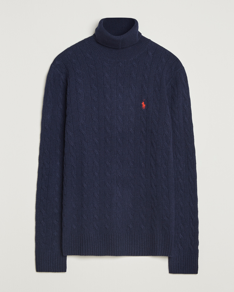 Uomini | Maglieria | Polo Ralph Lauren | Wool/Cashmere Rollneck Hunter Navy