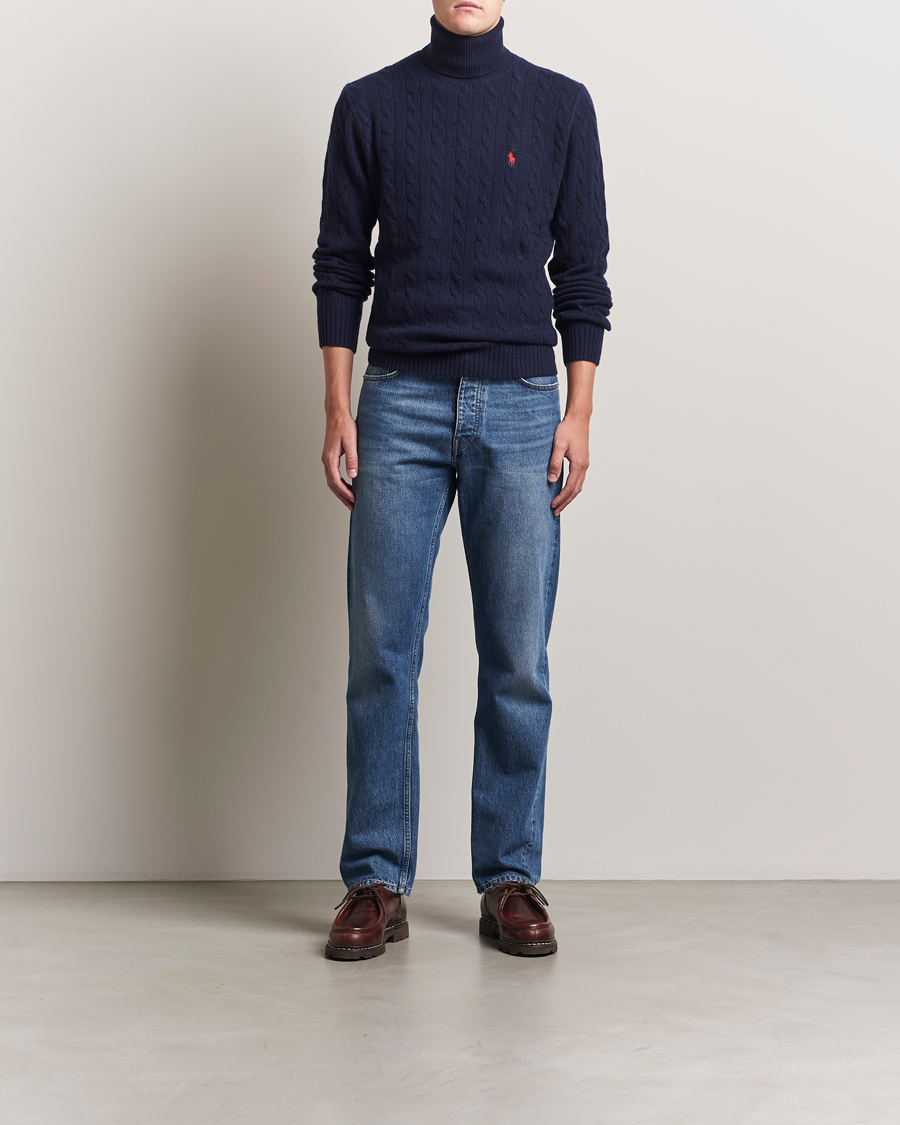 Uomini | Maglieria | Polo Ralph Lauren | Wool/Cashmere Rollneck Hunter Navy