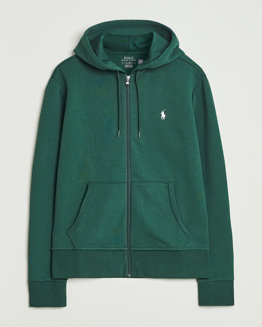 Uomini | Maglieria | Polo Ralph Lauren | Double Knitted Full-Zip Hoodie Vintage Pine