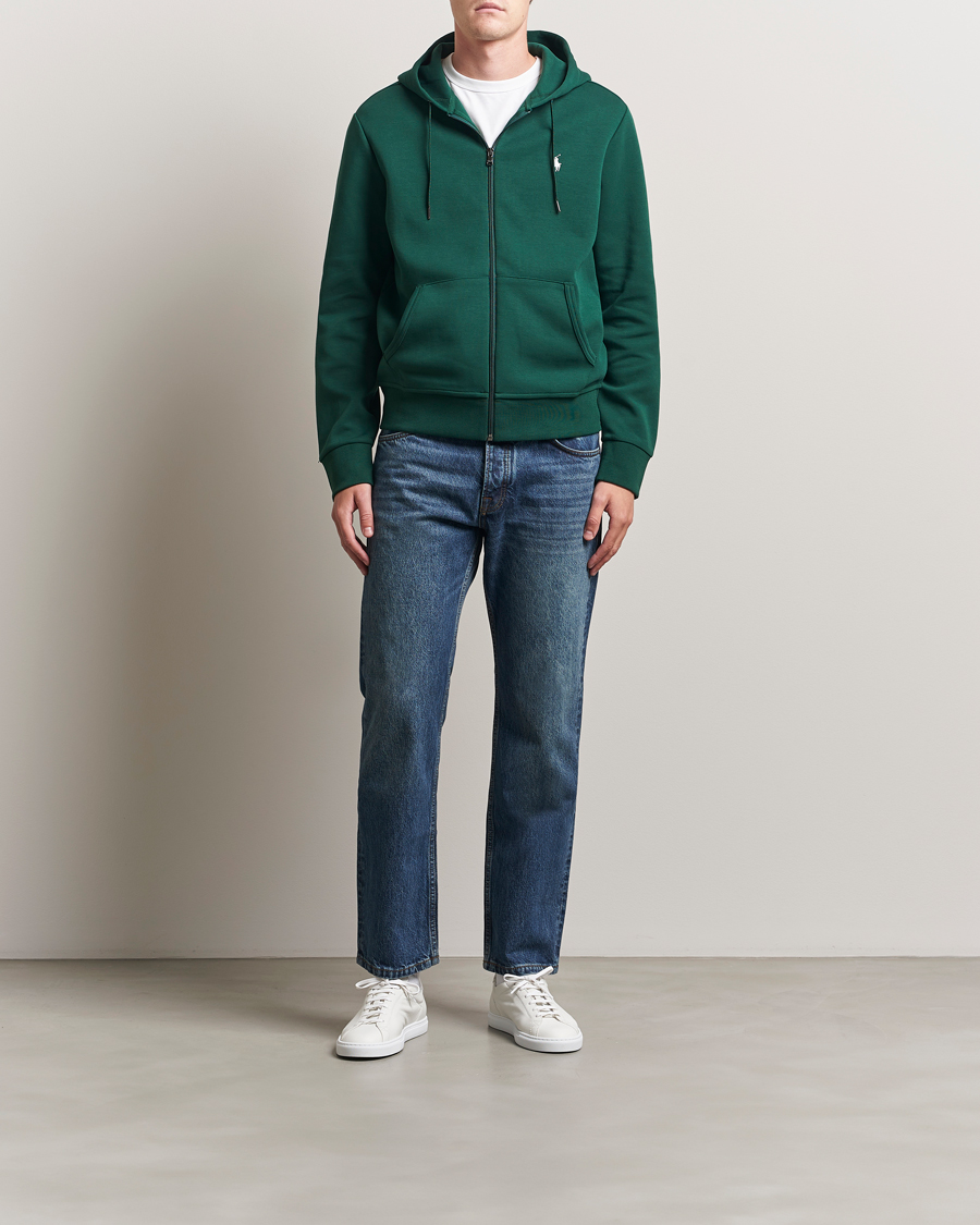 Uomini | Maglieria | Polo Ralph Lauren | Double Knitted Full-Zip Hoodie Vintage Pine