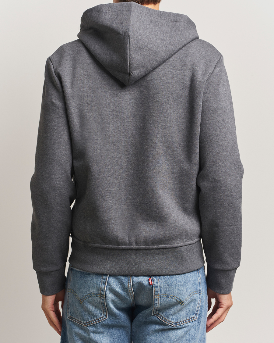 Uomini | Maglieria | Polo Ralph Lauren | Double Knitted Full-Zip Hoodie Barclay Heather