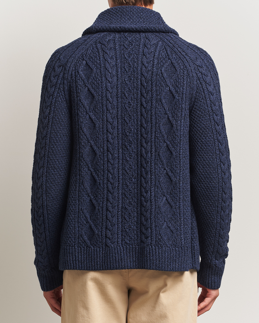 Uomini | Maglieria | Polo Ralph Lauren | Cotton Shawl Cardigan Navy Heather