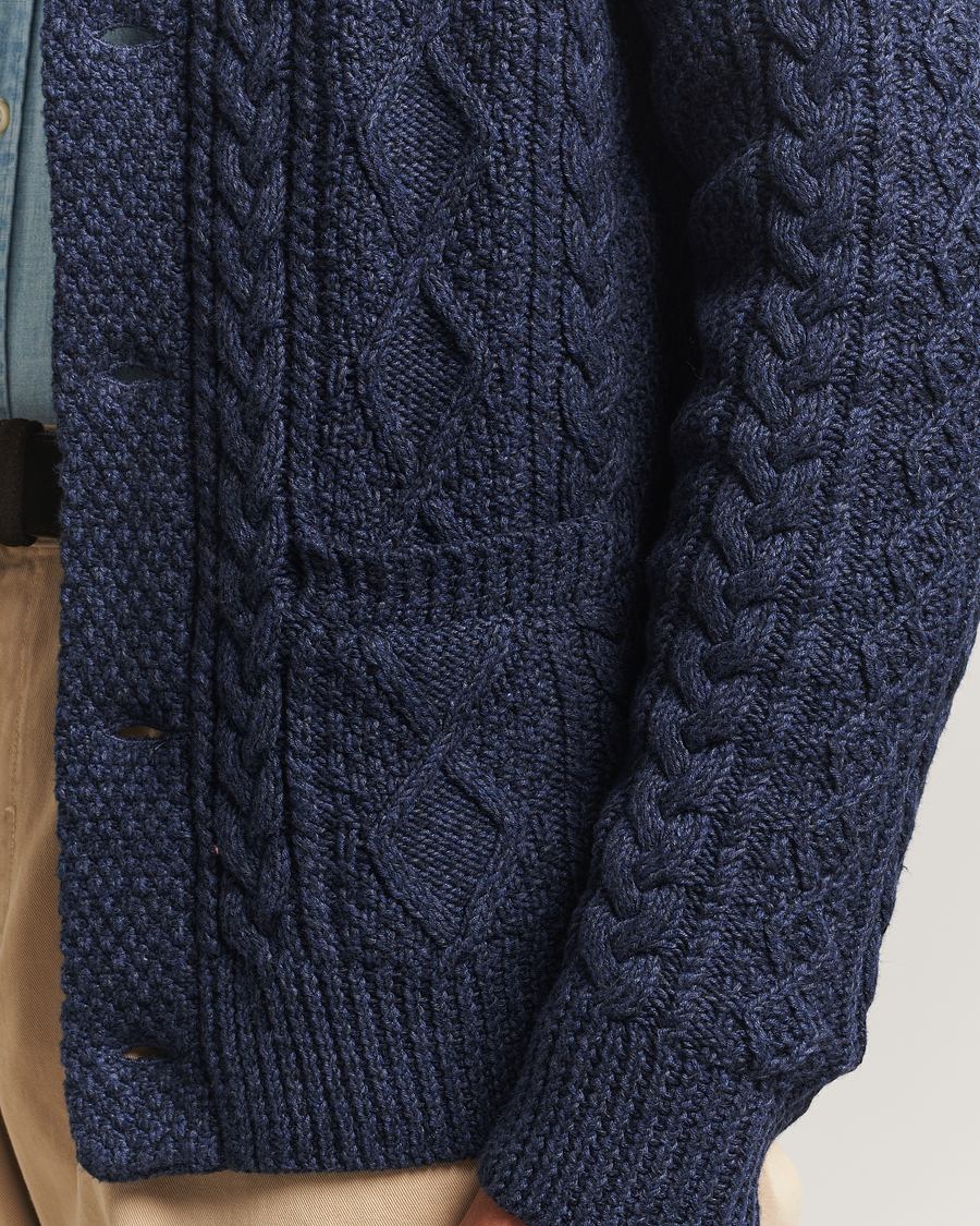 Uomini | Maglieria | Polo Ralph Lauren | Cotton Shawl Cardigan Navy Heather