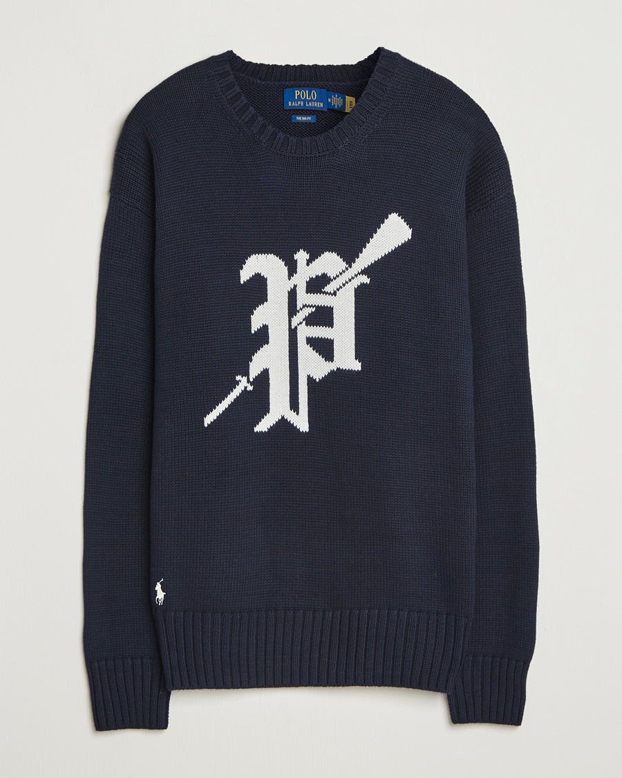Uomini | Maglieria | Polo Ralph Lauren | Cotton Logo Sweater Hunter Navy