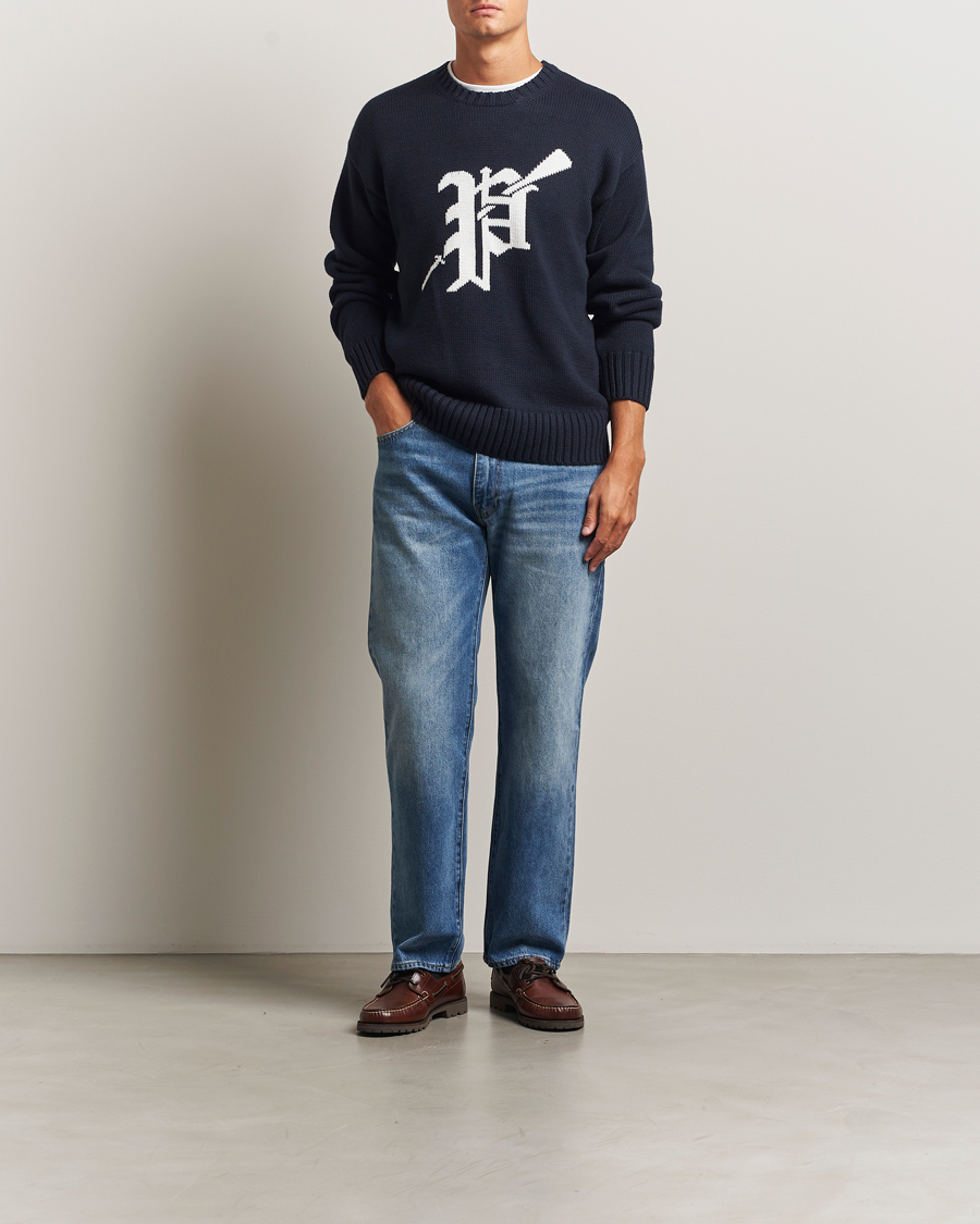 Uomini | Maglieria | Polo Ralph Lauren | Cotton Logo Sweater Hunter Navy
