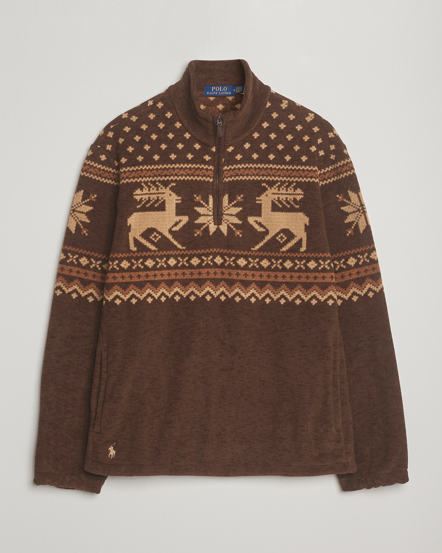 Uomini | Maglieria | Polo Ralph Lauren | Vintage Fairisle Half Zip Fleece Cascadia