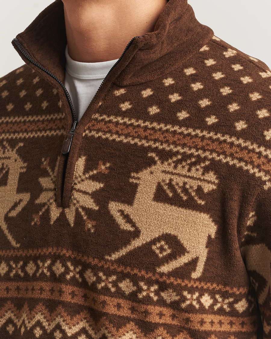 Uomini | Maglieria | Polo Ralph Lauren | Vintage Fairisle Half Zip Fleece Cascadia