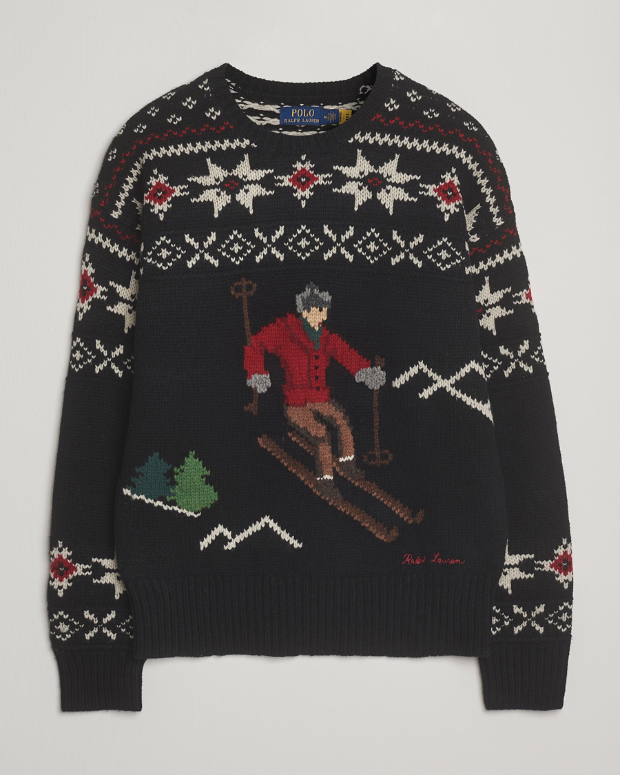 Uomini | Maglieria | Polo Ralph Lauren | Wool Skier Sweater Black Combo