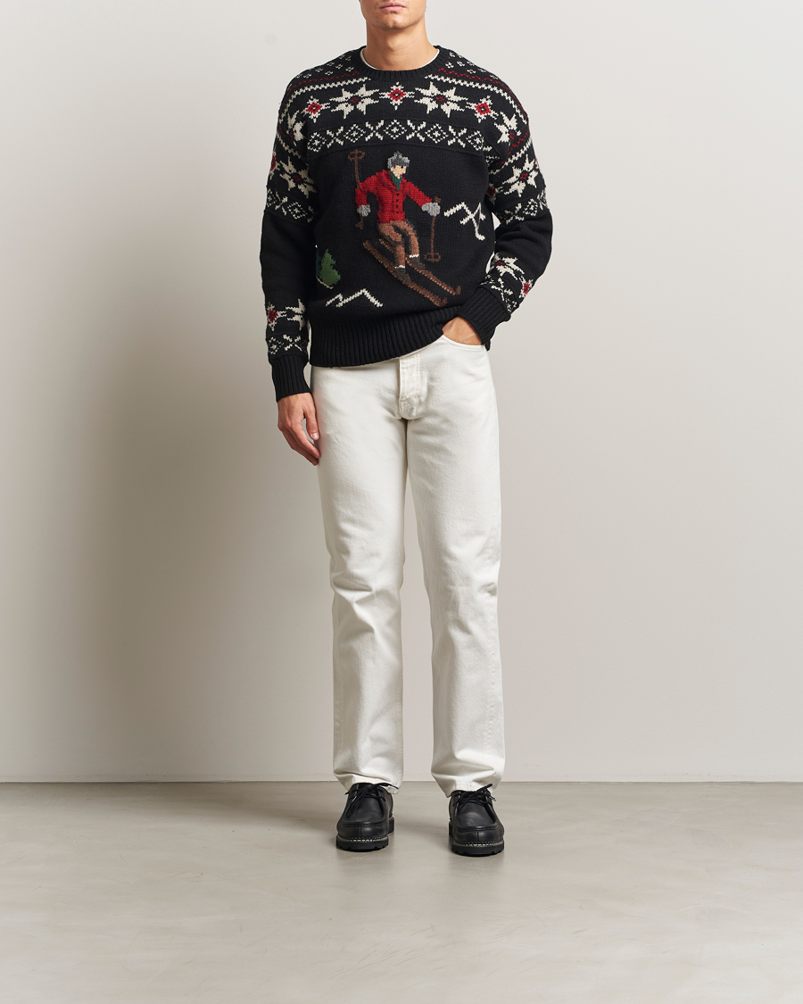 Uomini | Maglieria | Polo Ralph Lauren | Wool Skier Sweater Black Combo